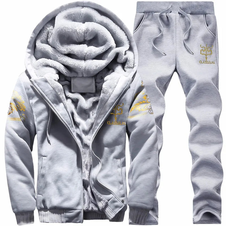 Men winter set hoodie + pants