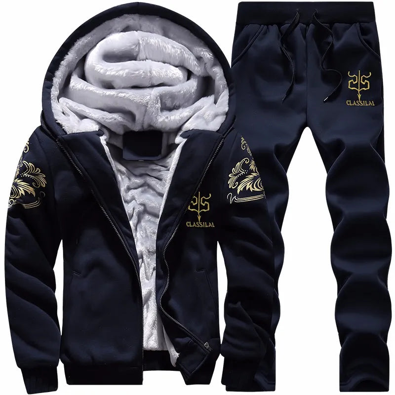 Men winter set hoodie + pants