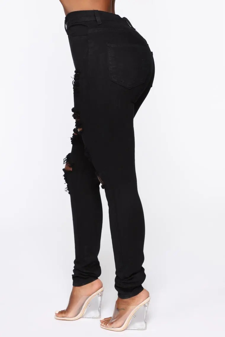 Black Rebel High-Waist Skinny Jeans