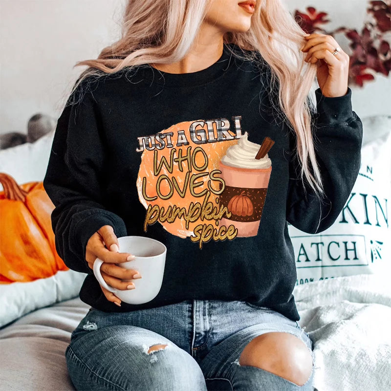 Fashion Crewneck Pullover Halloween Classical Festival Top New Fall Sweatshirt Thanksful Greatul and Blessed  Women