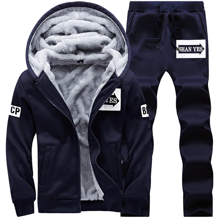 Men winter set hoodie + pants