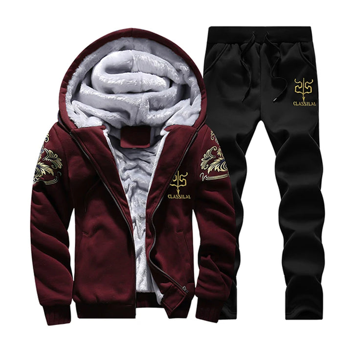 Men winter set hoodie + pants