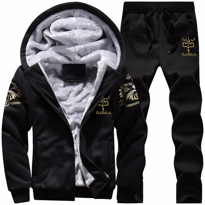 Men winter set hoodie + pants