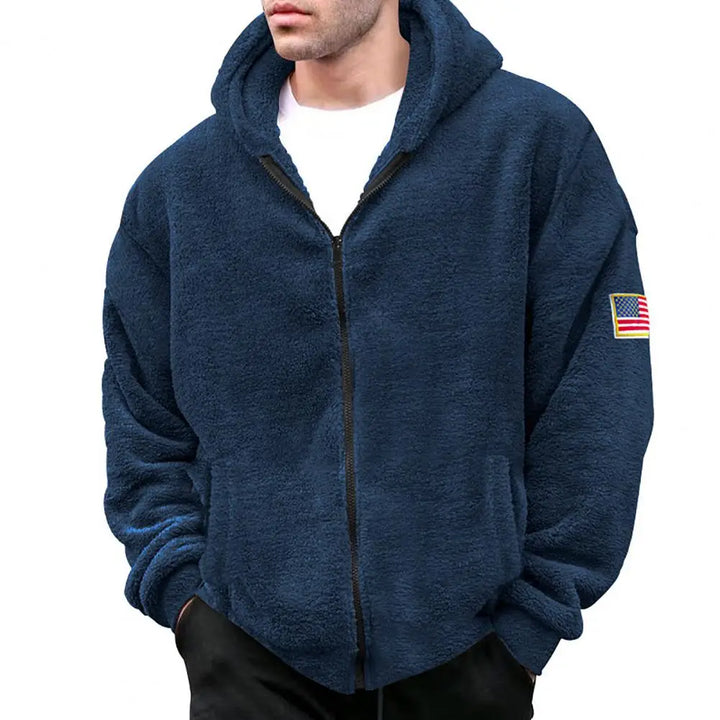 Men's stylish hooded winter coat