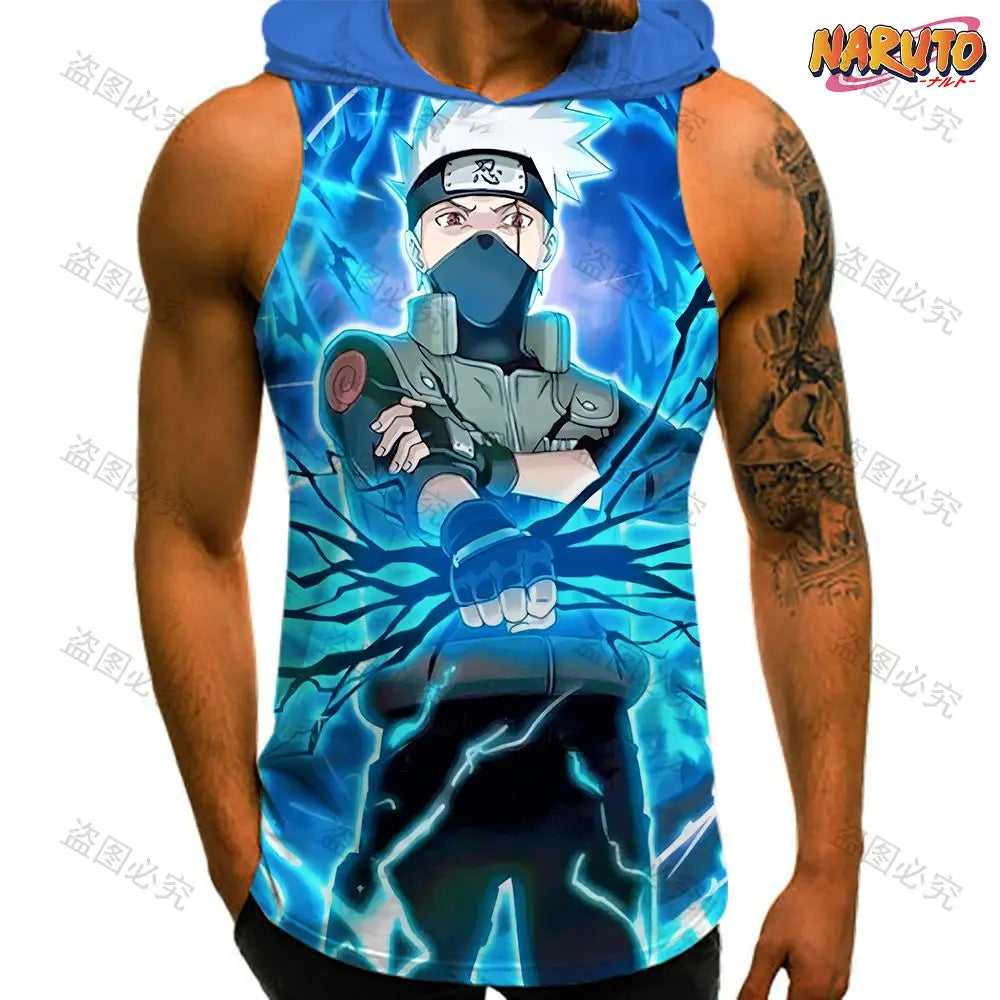 Anime Sleeveless Hooded Vest