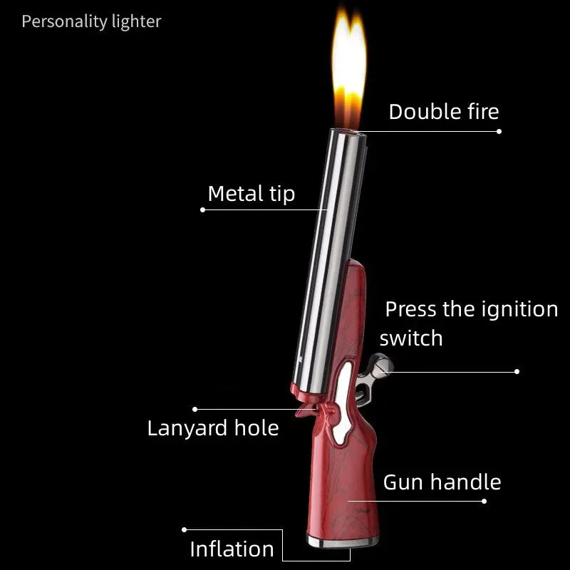 Mini Gun Dual Flames Lighter