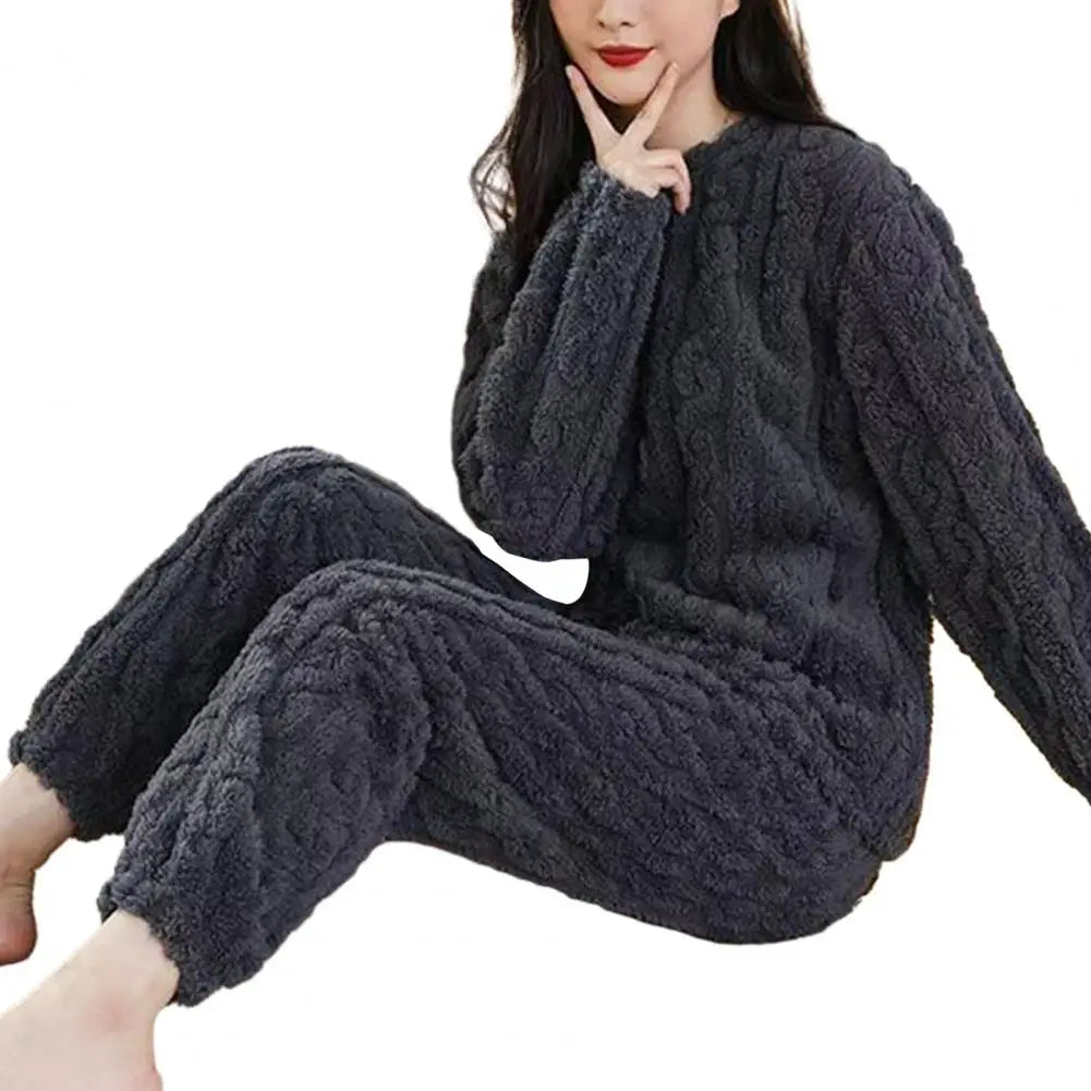 Soft Cozy Winter Pajama Set for Women