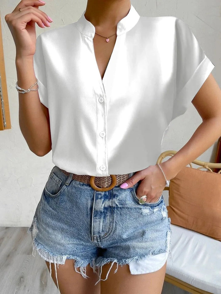 Summer Women's V-neck Shirt