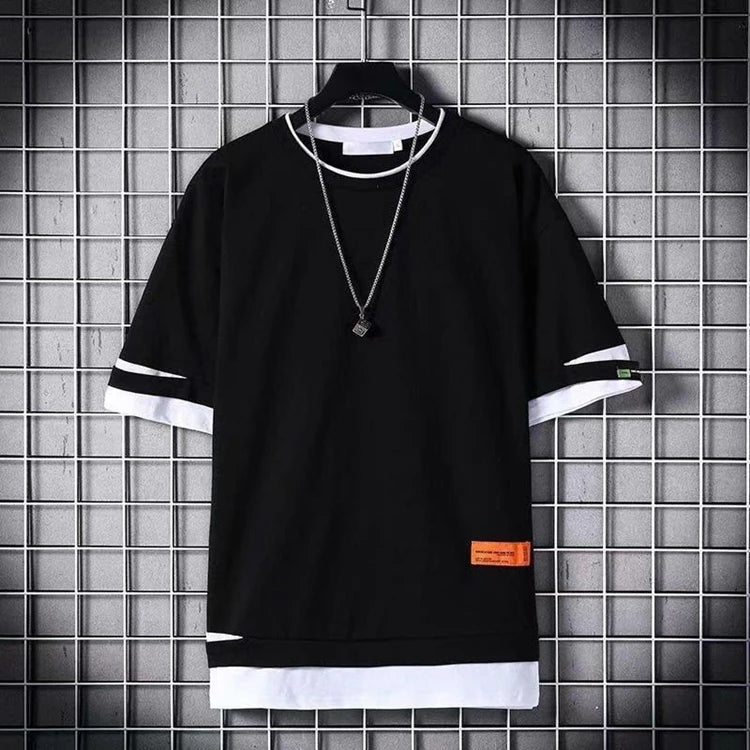 Summer Techwear Anime Men's T Shirts Harajuku Y2k Fashion Trending Streetwear Hip Hop Punk Men Women Clothing School Student