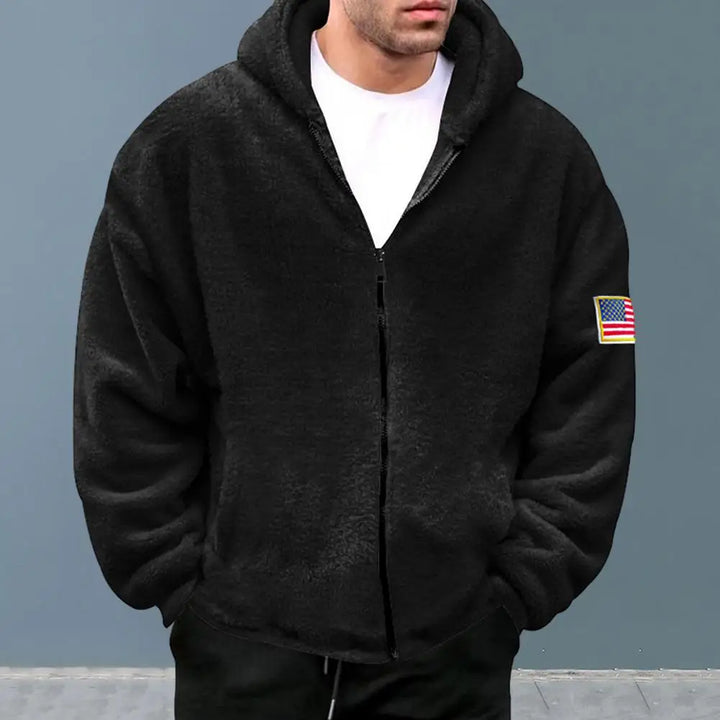 Men's stylish hooded winter coat