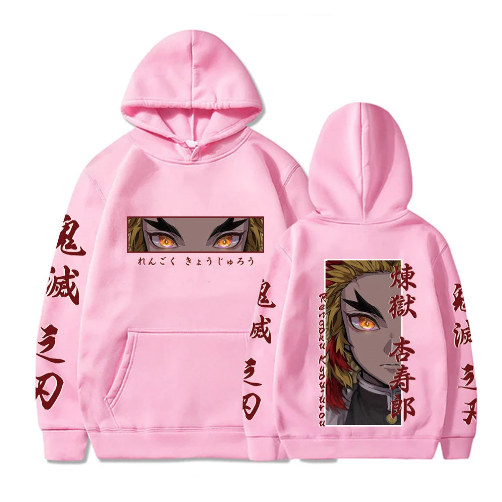 Rengoku Flame Hoodie – Cozy Otaku Fashion