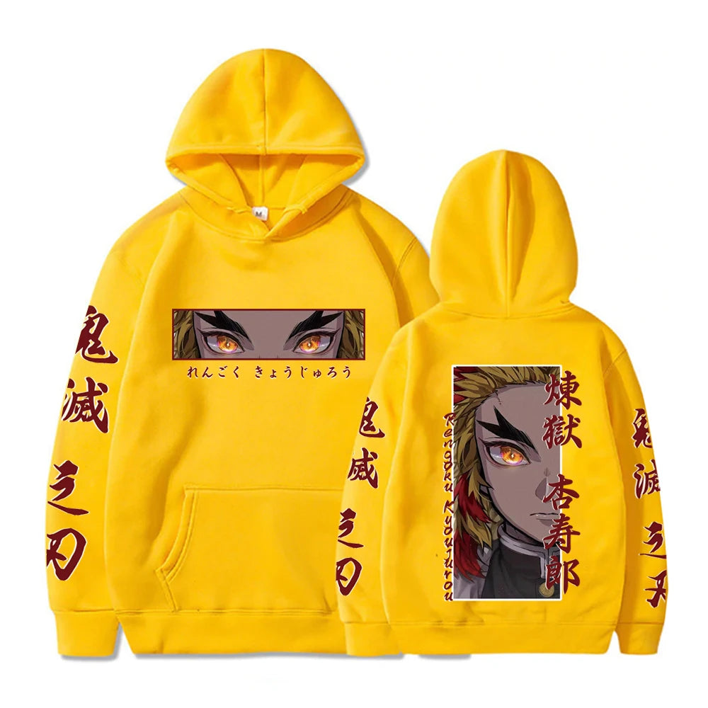 Rengoku Flame Hoodie – Cozy Otaku Fashion