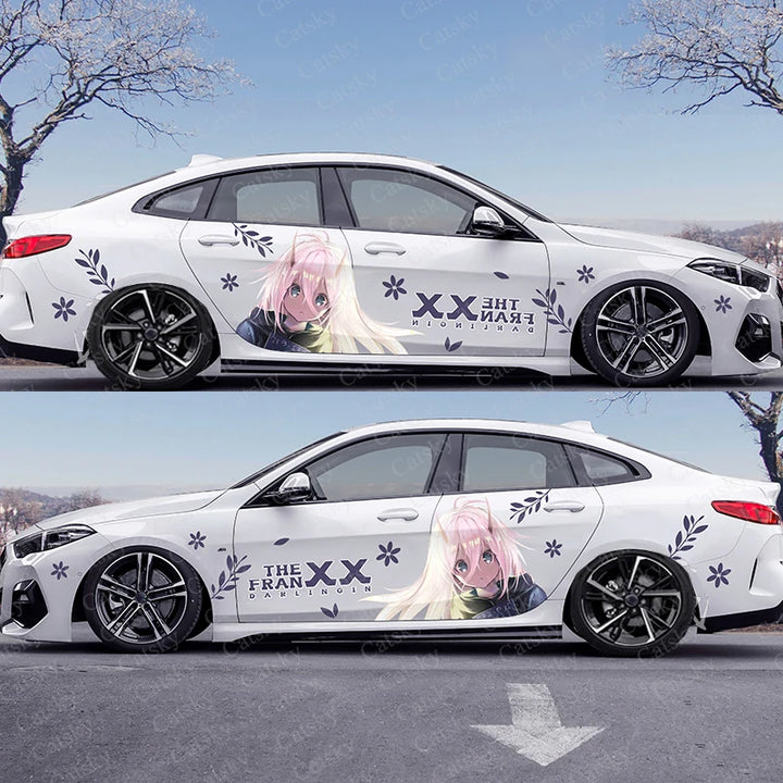 FranXX anime vinyl wrap