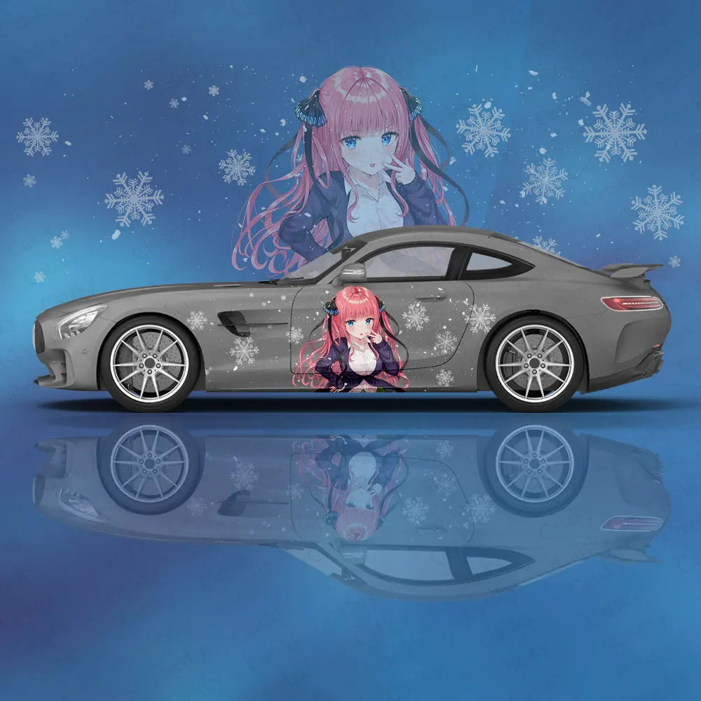 NakanoNino Anime Girl Itasha Car Wrap