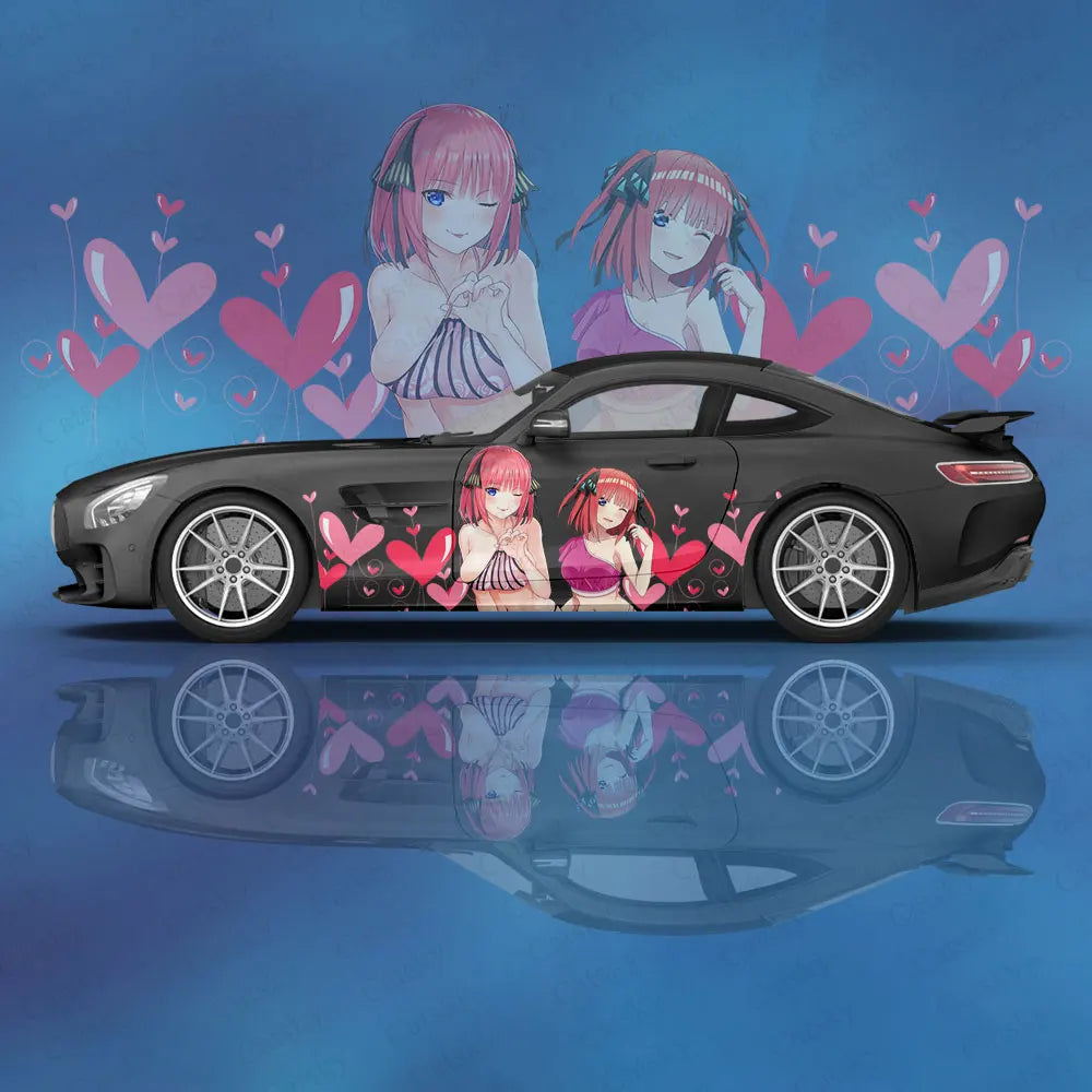 NakanoNino Anime Girl Itasha Car Wrap