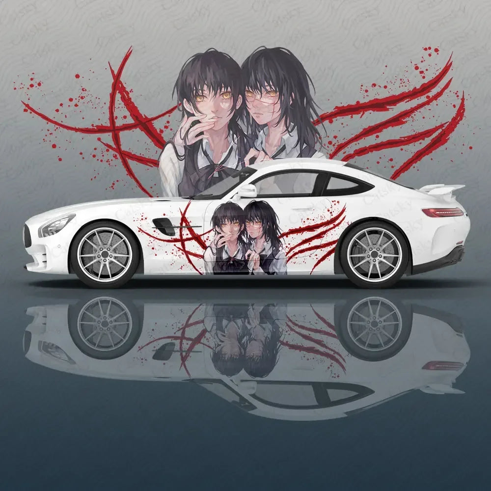 Mitaka Asa Anime Car Body Sticker