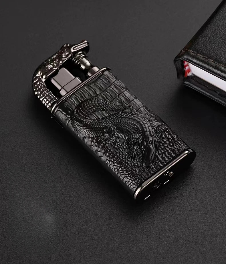 Embossed Dragon Dual Fire Lighter