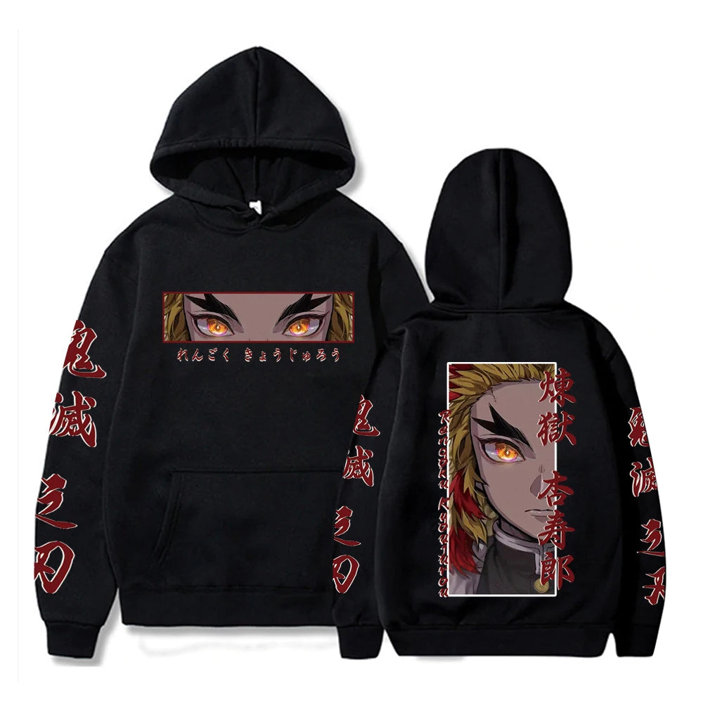 Rengoku Flame Hoodie – Cozy Otaku Fashion