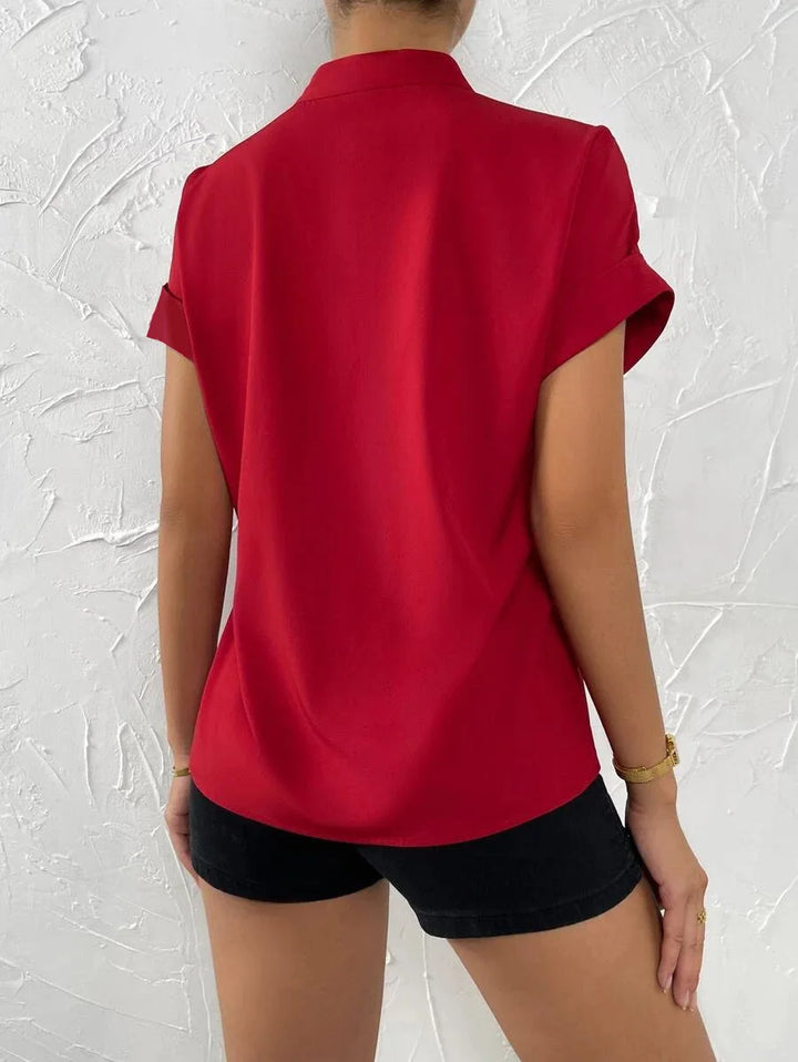 Summer Women's V-neck Shirt