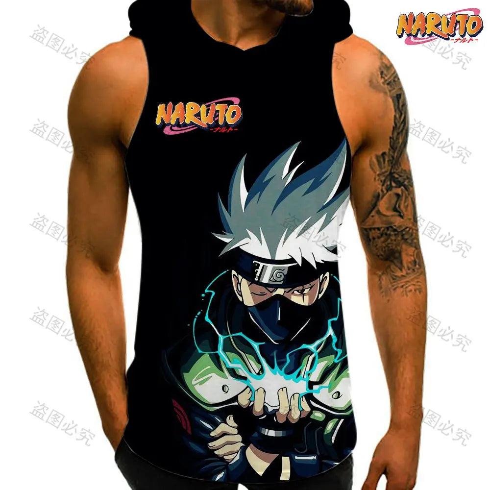 Anime Sleeveless Hooded Vest