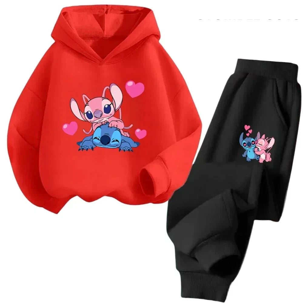 Kawaii Stitch Hoodie Set