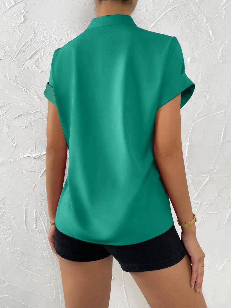 Summer Women's V-neck Shirt