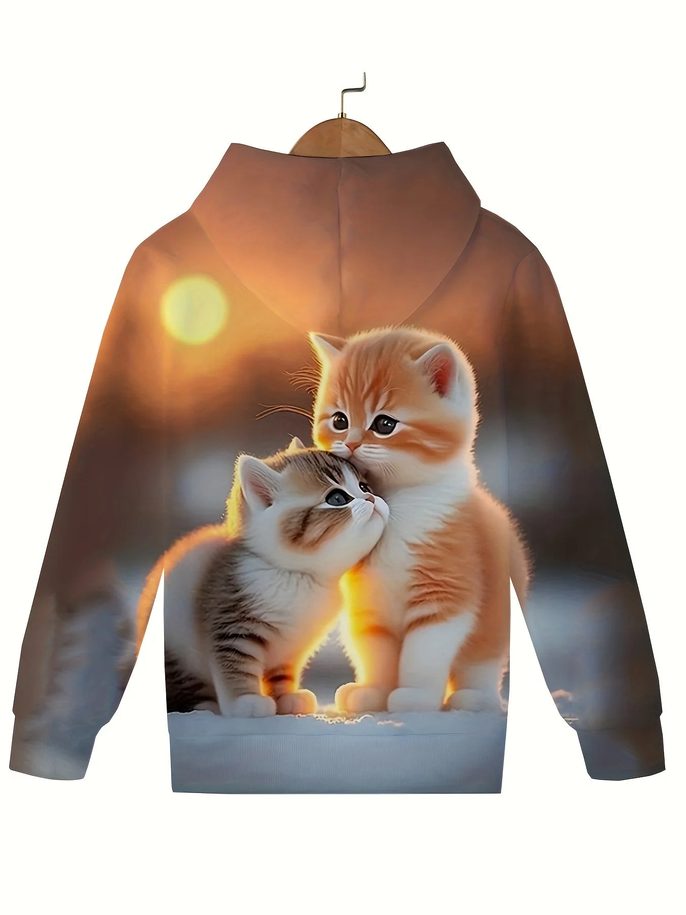 Children's Clothing Hoodies Girls Clothes Long Sleeve Cute Cat Print Casual Kid Summer Autumn Clothes Kids Clothes Outdoor Tops