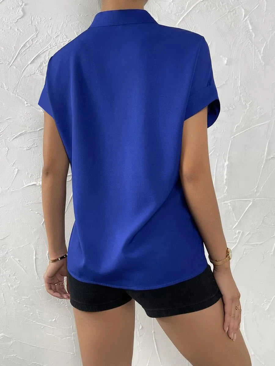 Summer Women's V-neck Shirt