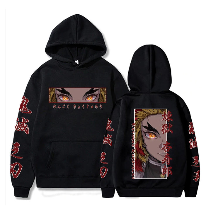 Rengoku Flame Hoodie – Cozy Otaku Fashion
