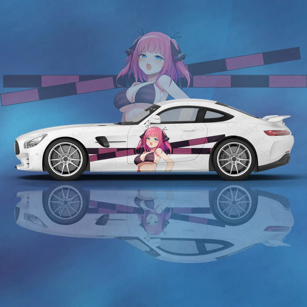 NakanoNino Anime Girl Itasha Car Wrap