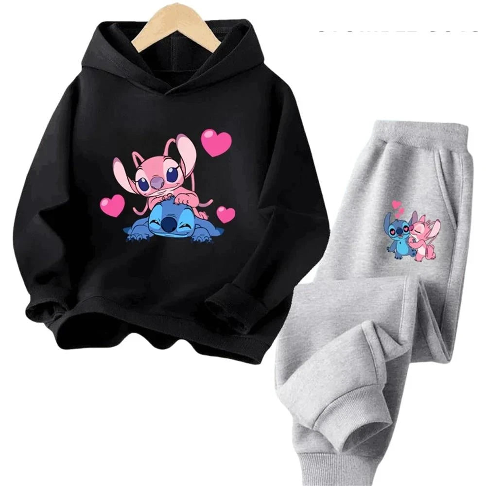 Kawaii Stitch Hoodie Set