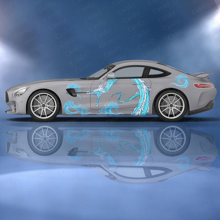 Ocean wave vinyl wrap