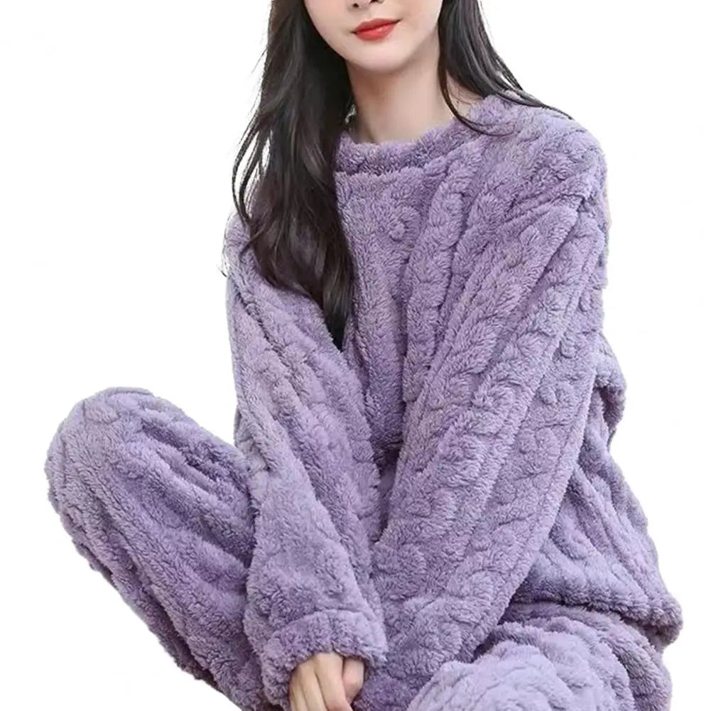 Soft Cozy Winter Pajama Set for Women