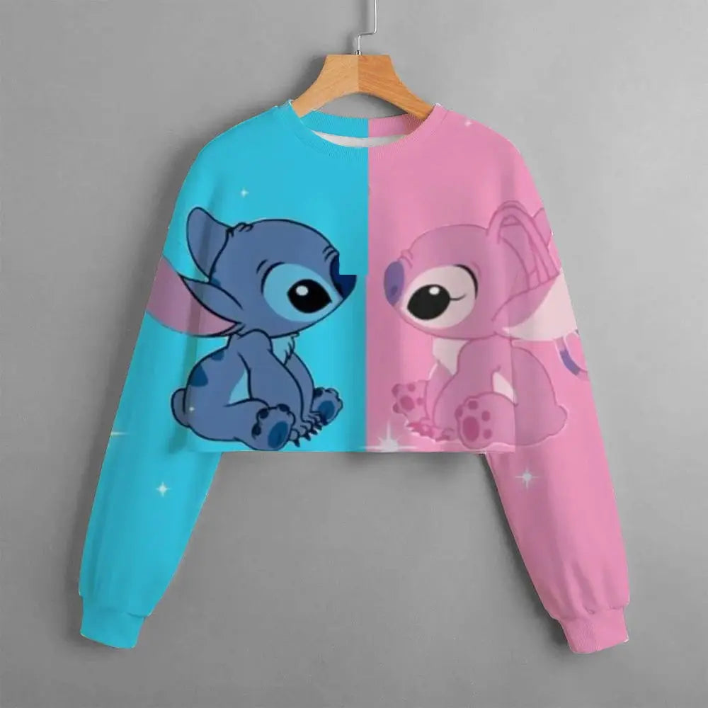 Lilo&Stitch Kids Hoodie Autumn/Winter Fashion Girl Lilo&Stitch Sweatshirt Girl Lilo&Stitch Hoodie 4-14 Years Old