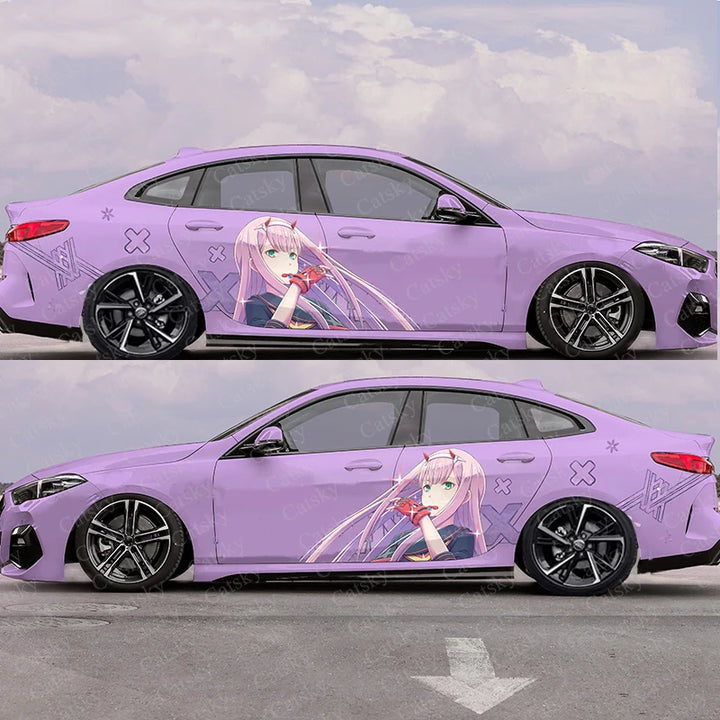 FranXX anime vinyl wrap