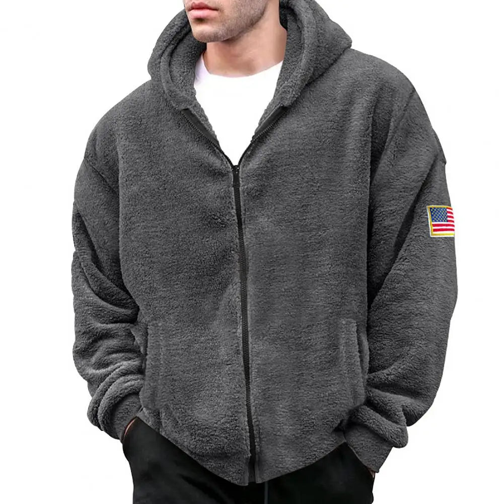 Men's stylish hooded winter coat