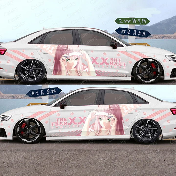 FranXX anime vinyl wrap