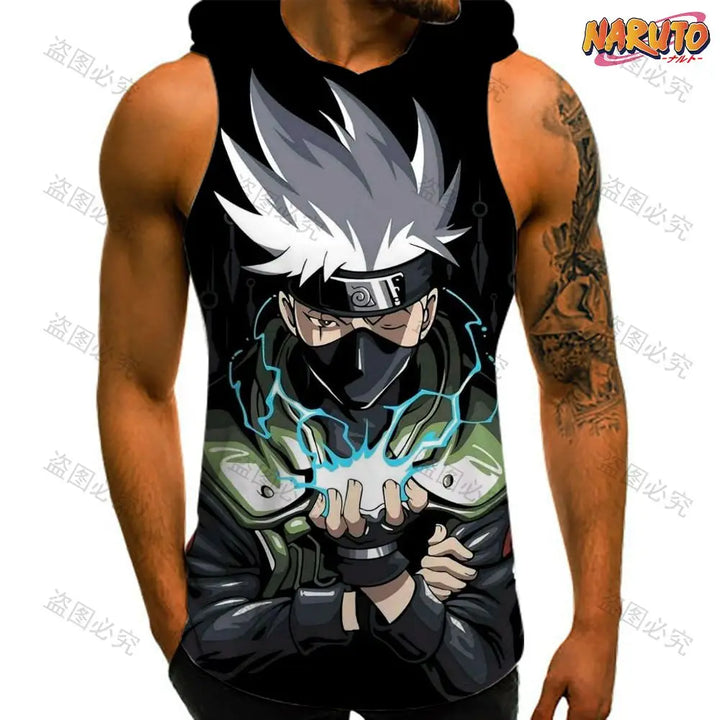 Anime Sleeveless Hooded Vest