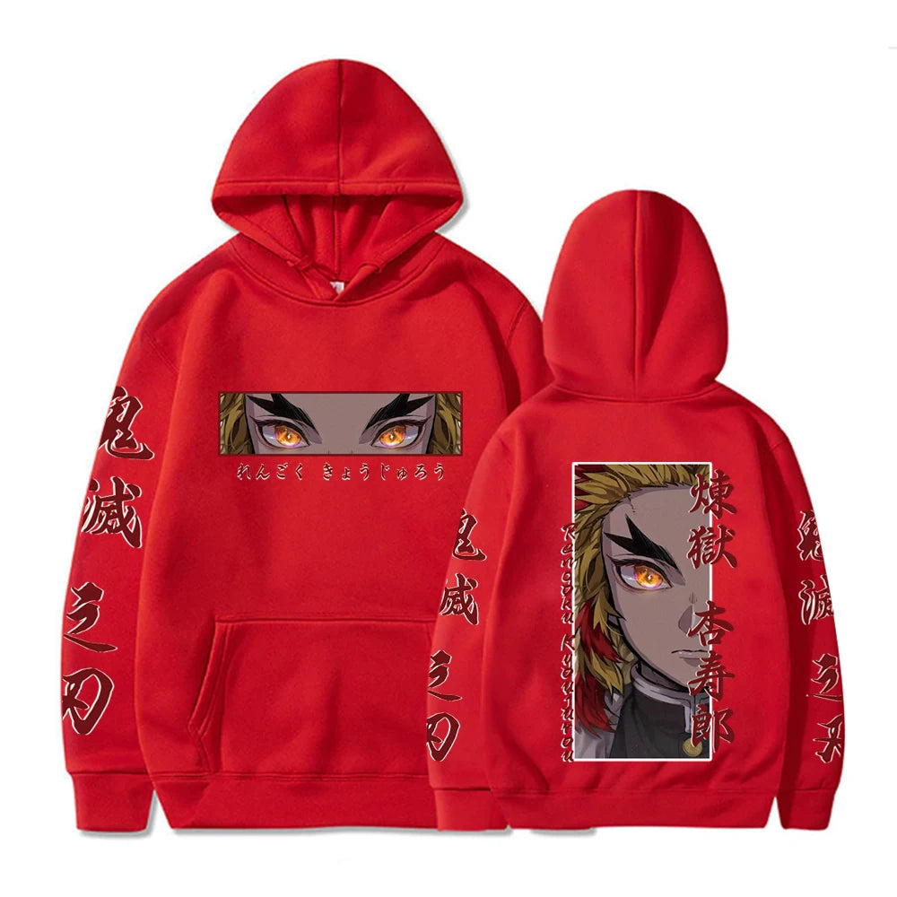 Rengoku Flame Hoodie – Cozy Otaku Fashion