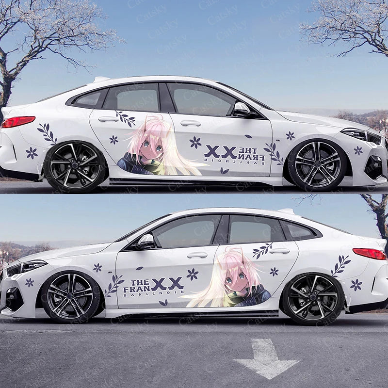 ZERO TWO anime girl car sticker side car wrapping vehicle side graphic car size pattern DIY car decal DARLING in the FRANXX