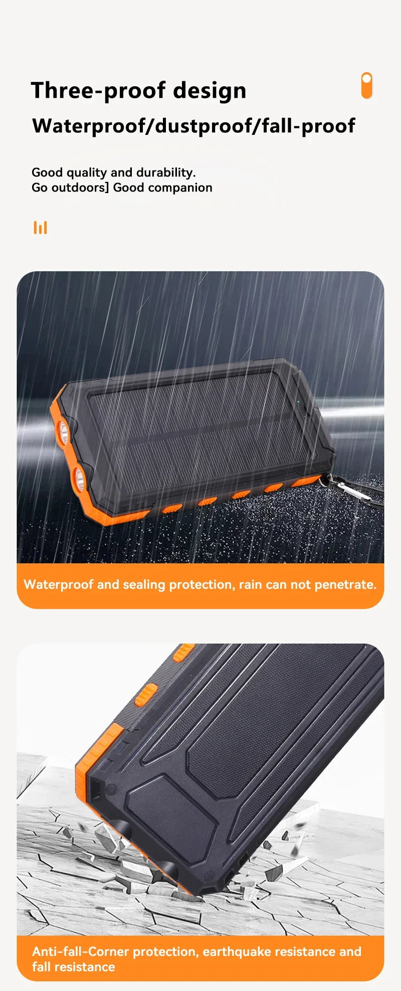 200000mAh Solar Power Bank