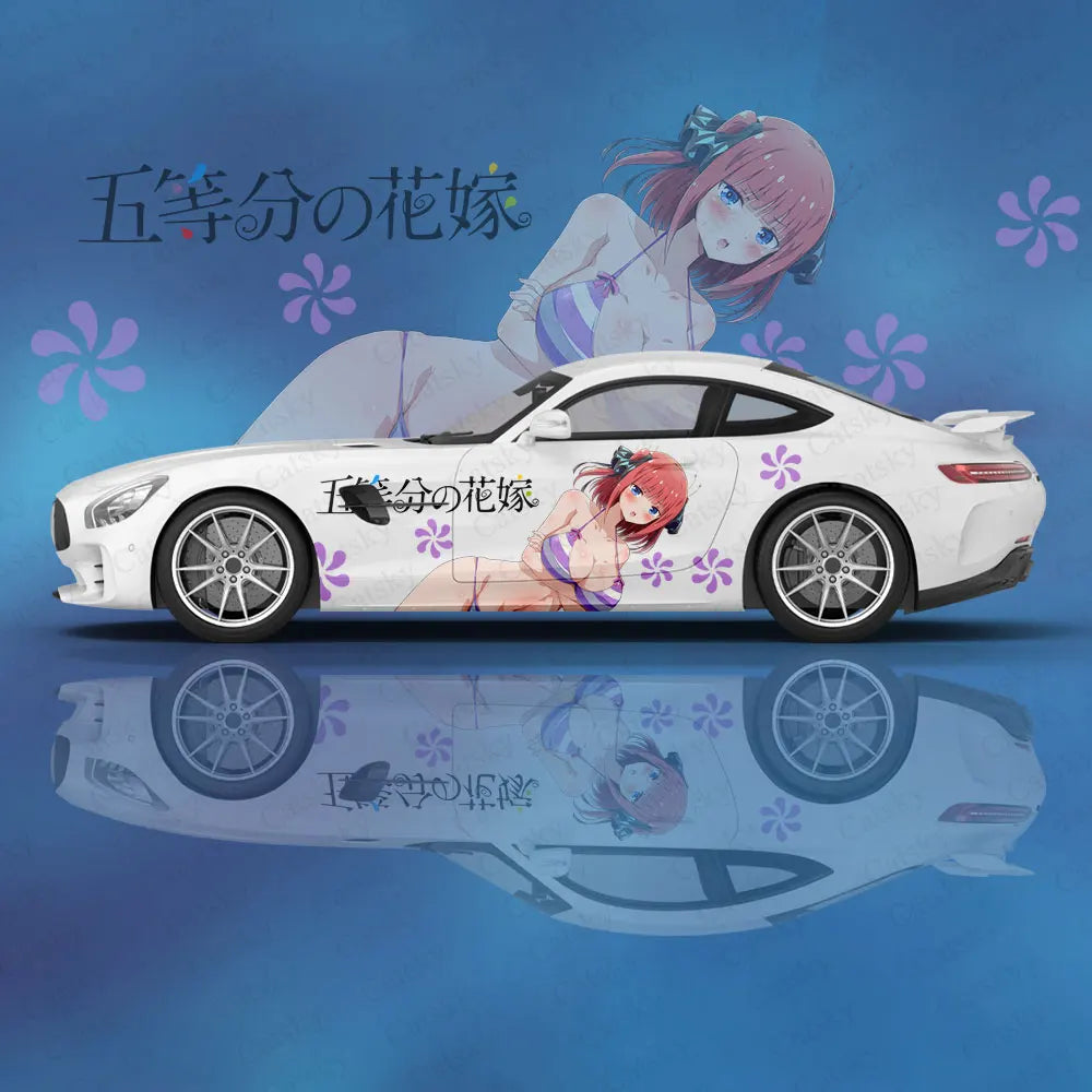 NakanoNino Anime Girl Itasha Car Wrap