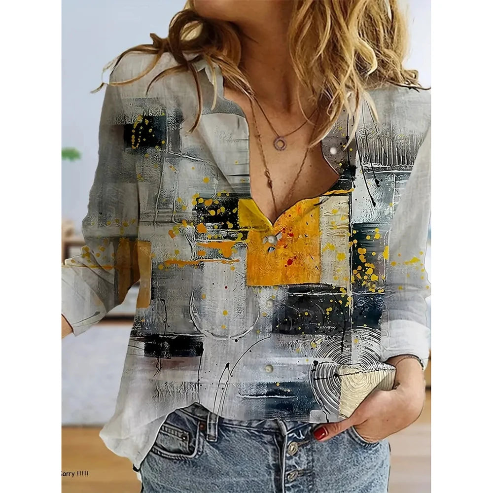 New Fashionable Loose Single-Breasted Shirt Elegant Long-Sleeved Basic Shirts For Women Clothing Spring Summer Button Shirts