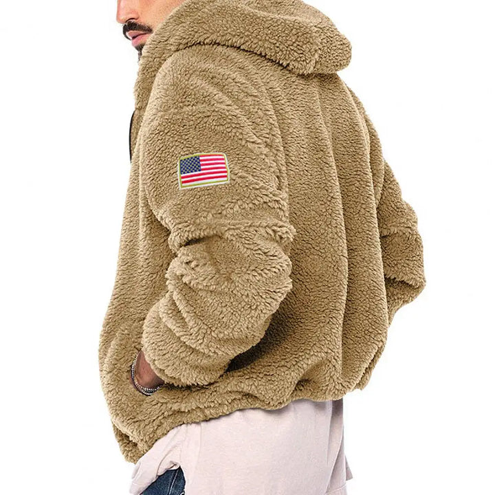 Men's stylish hooded winter coat