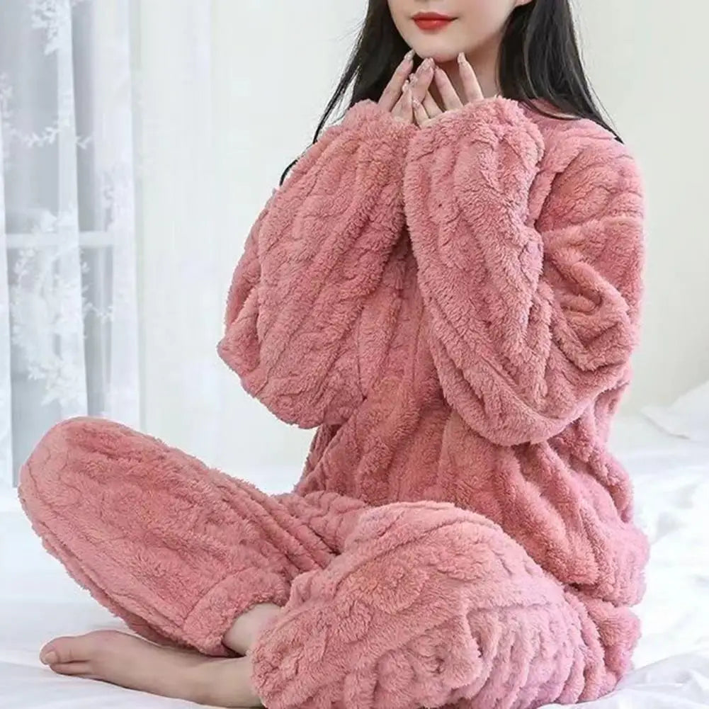 Soft Cozy Winter Pajama Set for Women