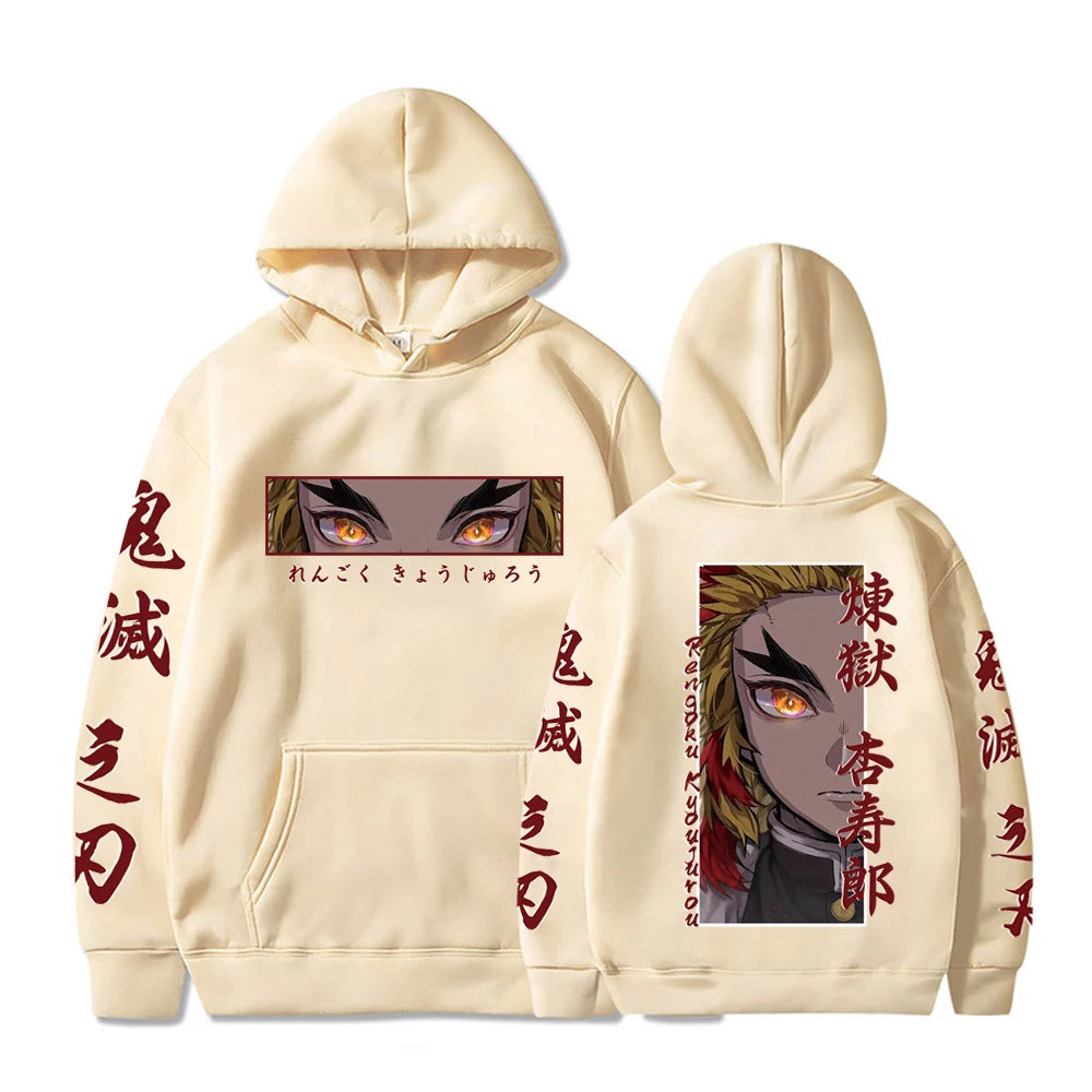 Rengoku Flame Hoodie – Cozy Otaku Fashion