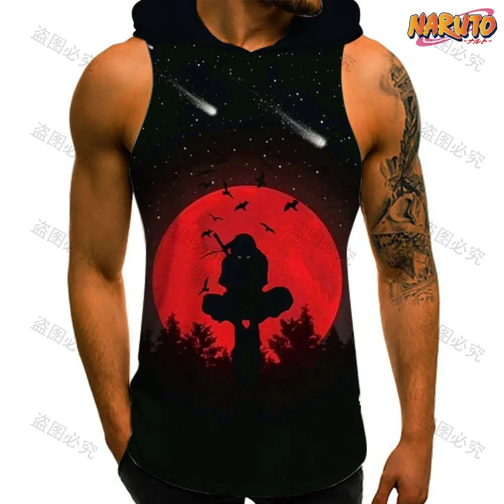 Anime Sleeveless Hooded Vest