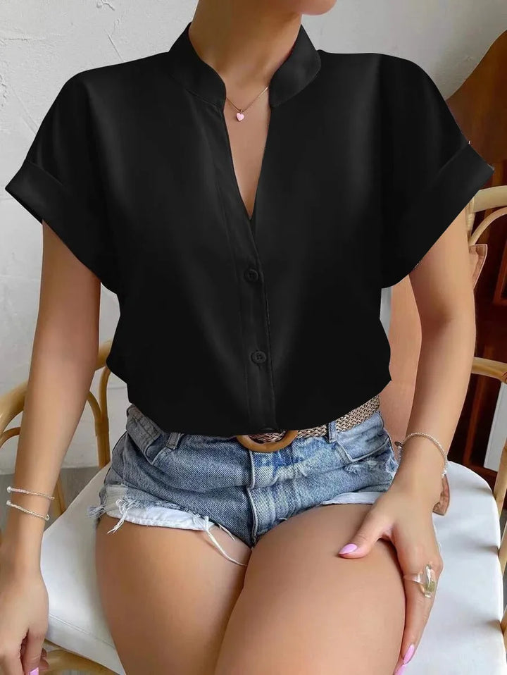 Summer Women's V-neck Shirt