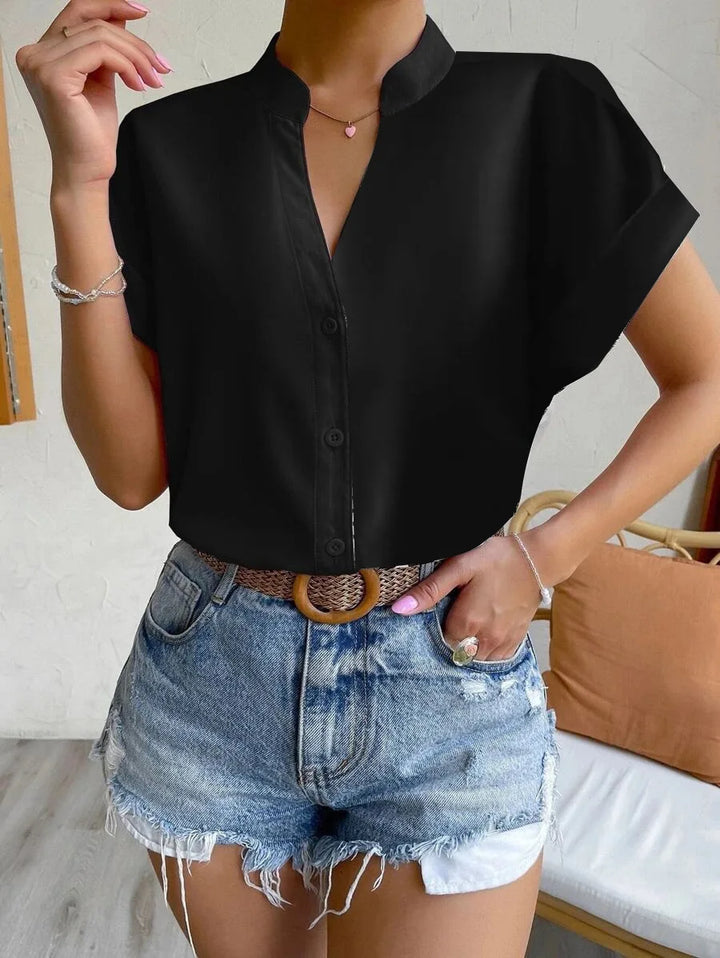 Summer Women's V-neck Shirt