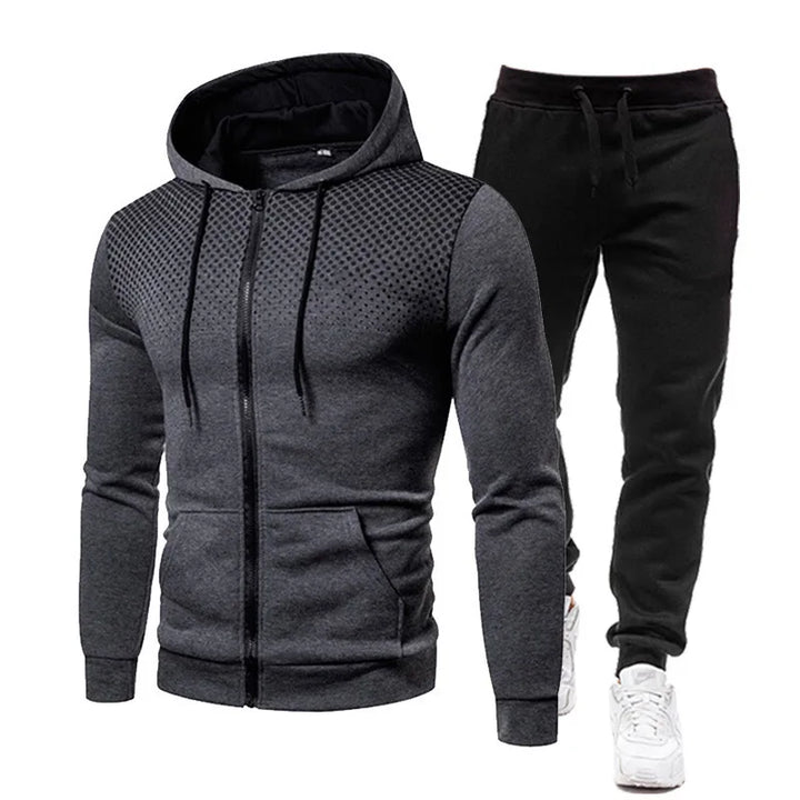 2023 Autumn and Winter New European and American men's hoodie and pants set